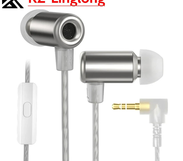 KZ Linglong In Ear Monitor Headphones Comfortable HIFI Bass Earbuds Dynamic Sport Noise Cancelling Headset for Game Music Lover