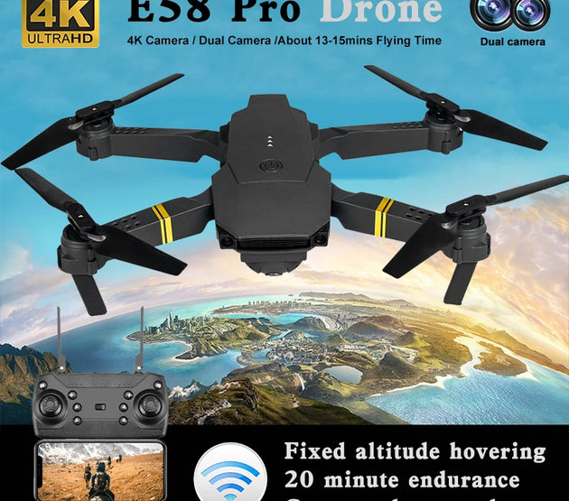 E88/E58  4K High-definition Drone Aerial Photography RC Aircraft Intelligent Fixed Height Four Axis Aircraft Children's Boy Toys