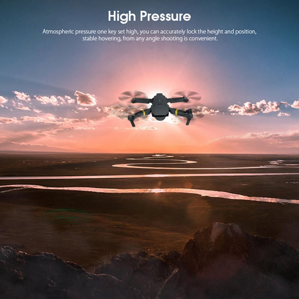 KBDFA NEW E58 Mini Drone WiFi FPV Altitude Hold Foldable Quadcopter with Battery 1080P 4K HD Camera RC Helicopter Toys Dron Gift