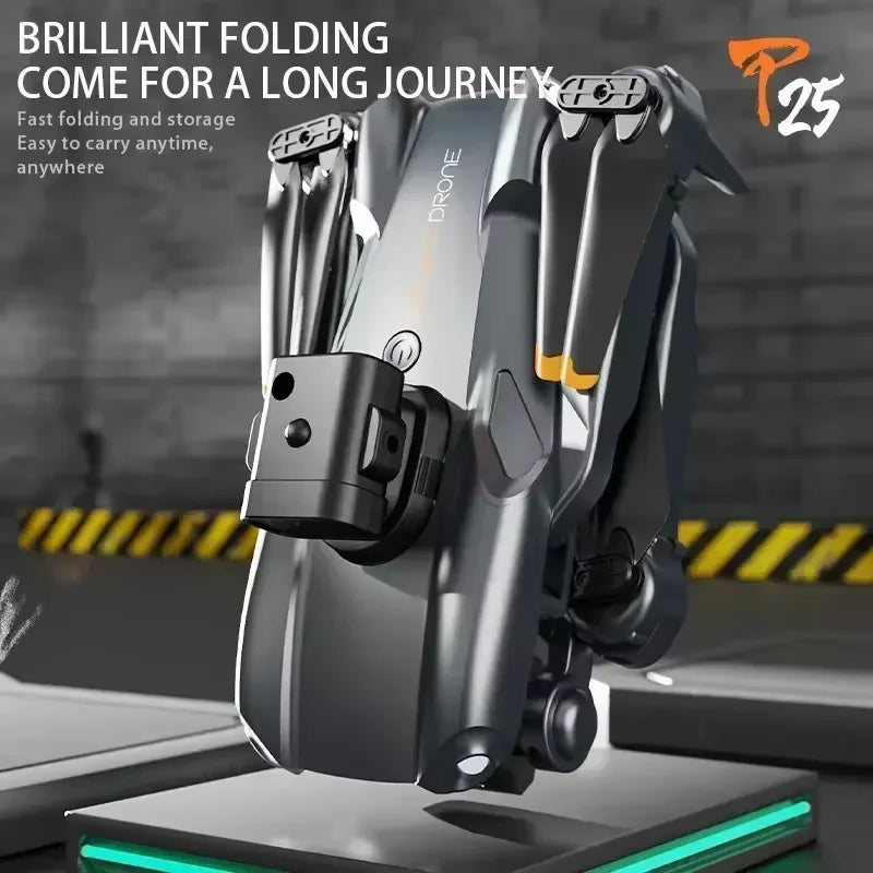 P25 Drone 8K Professional HD Dual Camera Brushless Remote Control 360° Intelligent Obstacle Avoidance Foldable Quadcopter Toys