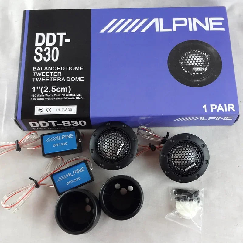 DDT-S30 25MM 1"360W Dome Balanced Car Speakers Tweeters Crossovers