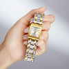 LIEBIG Luxury Golden Quartz Wristwatches For Female Girl Male Fashion 30m Waterproof Women Ladies Mens Watches Relogio Feminino