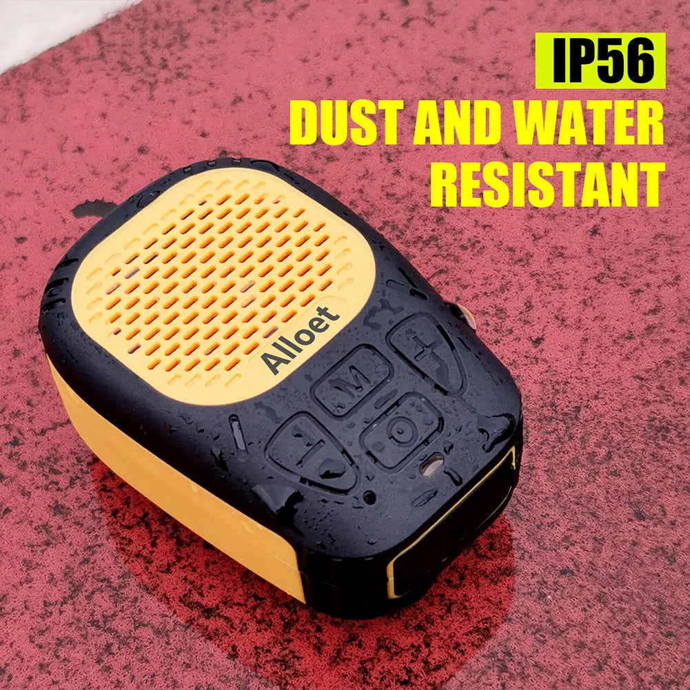 Wearable Bluetooth-Compatible5.3 Speaker Waterproof Clip Speaker Built-in Mic Mini Speaker with Strap for Hands-Free Music/Calls