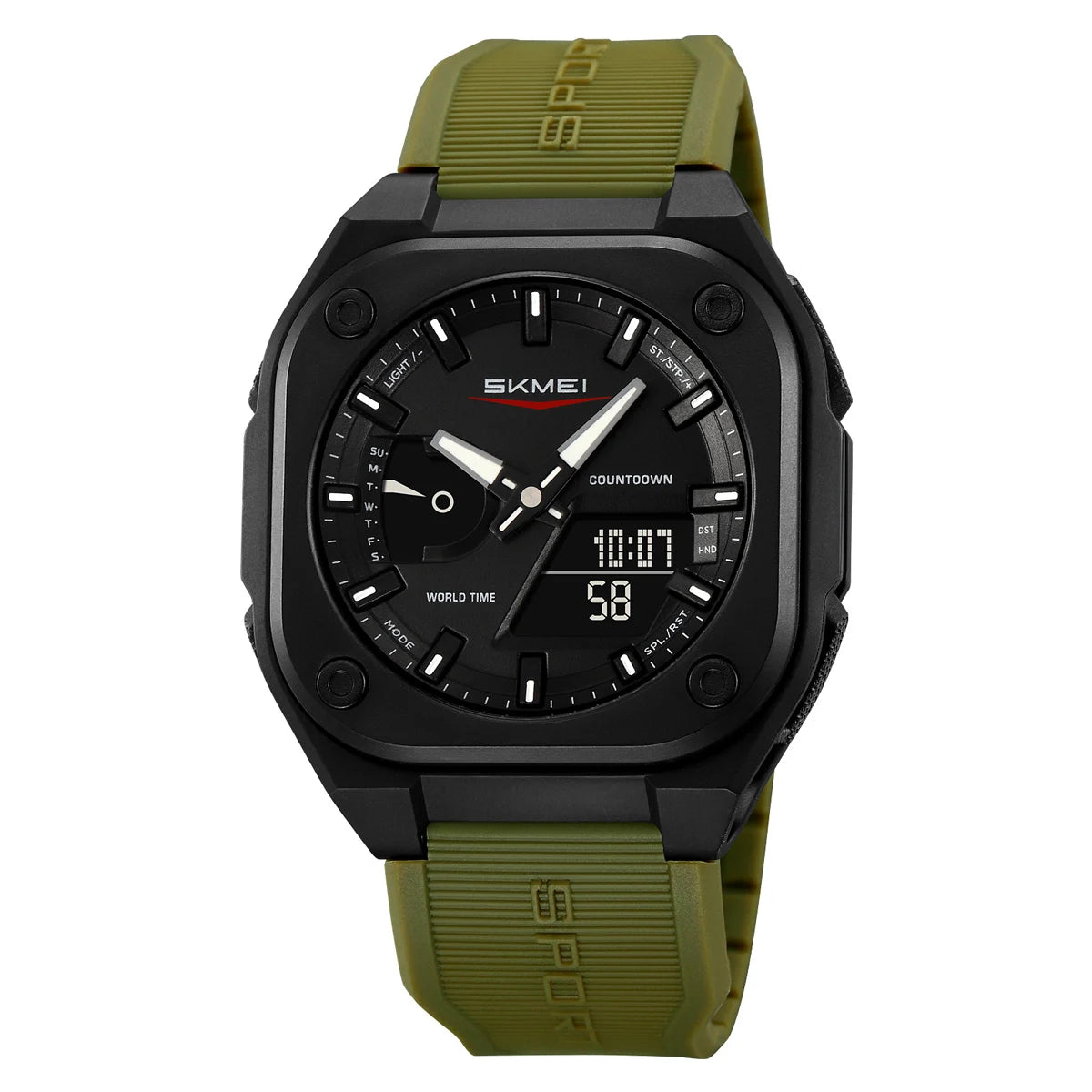 SKMEI Outdoor Double Display Digital Electronic Watch Fashion Sport Quartz Watches For Mens Women Chrono Waterproof Wristwatches