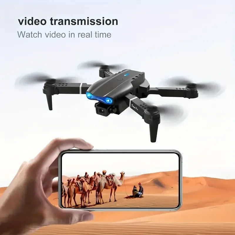 E99pro drone , one-click take-off and landing, fixed height hover, 360° stunt tumbling, support WIFI connection to mobile APP, f