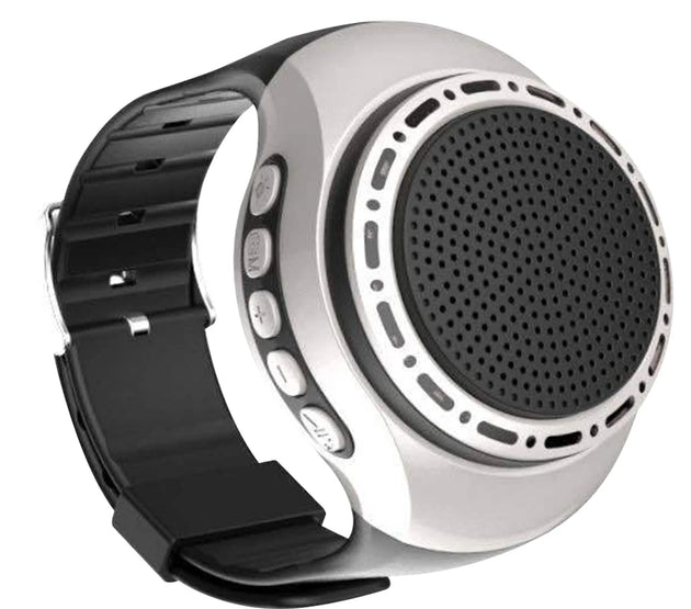 Cool Lighting Portable Wrist Watch Speaker Bluetooth-compatible Bicycle Audio 500mAh Music FM Radio Box USB Rechargeable