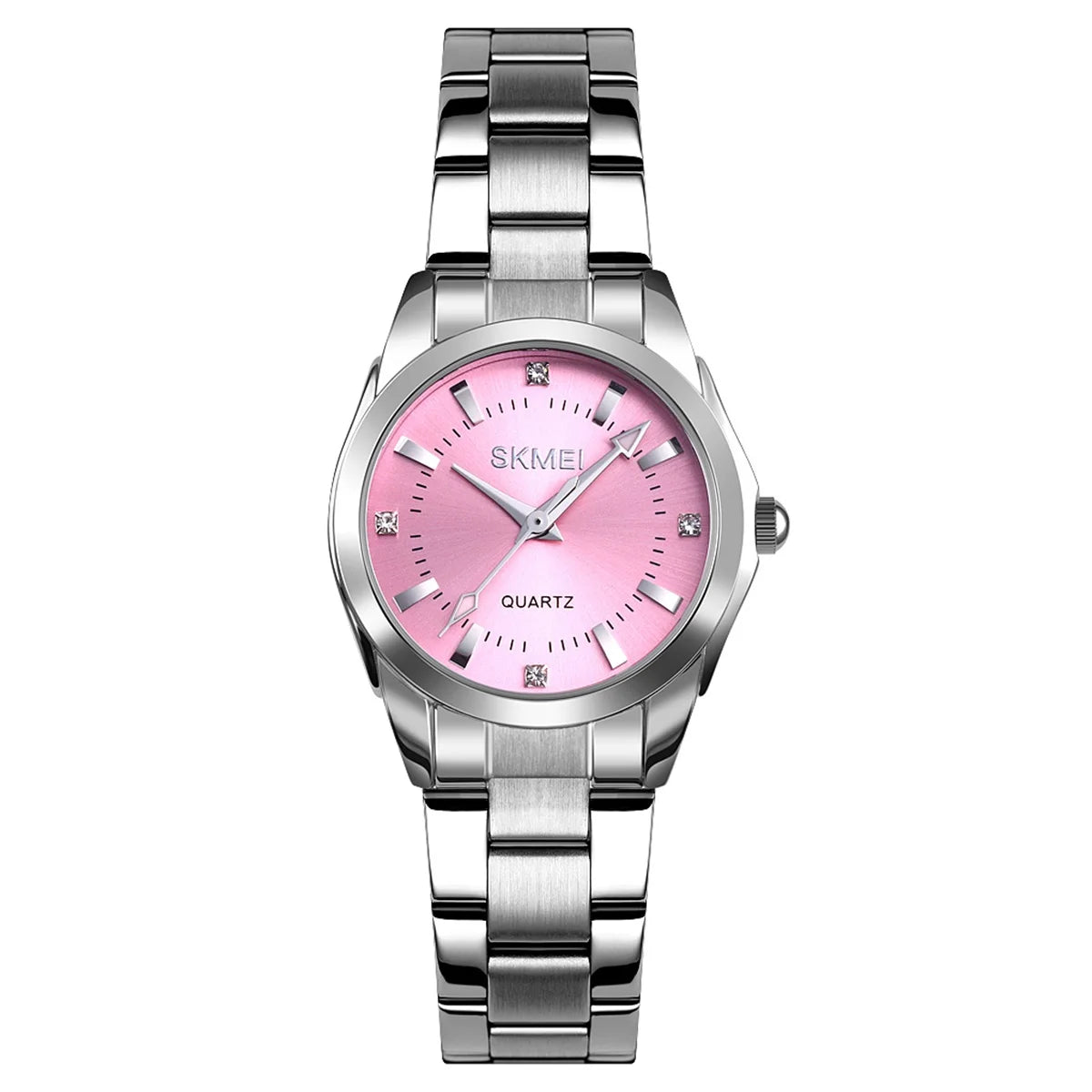 SKMEI Girls Watches Luxury Elegant Quartz Watch For Women Fashion Female Stainless Steel Strip Wristwatch Lady Simple Time Watch