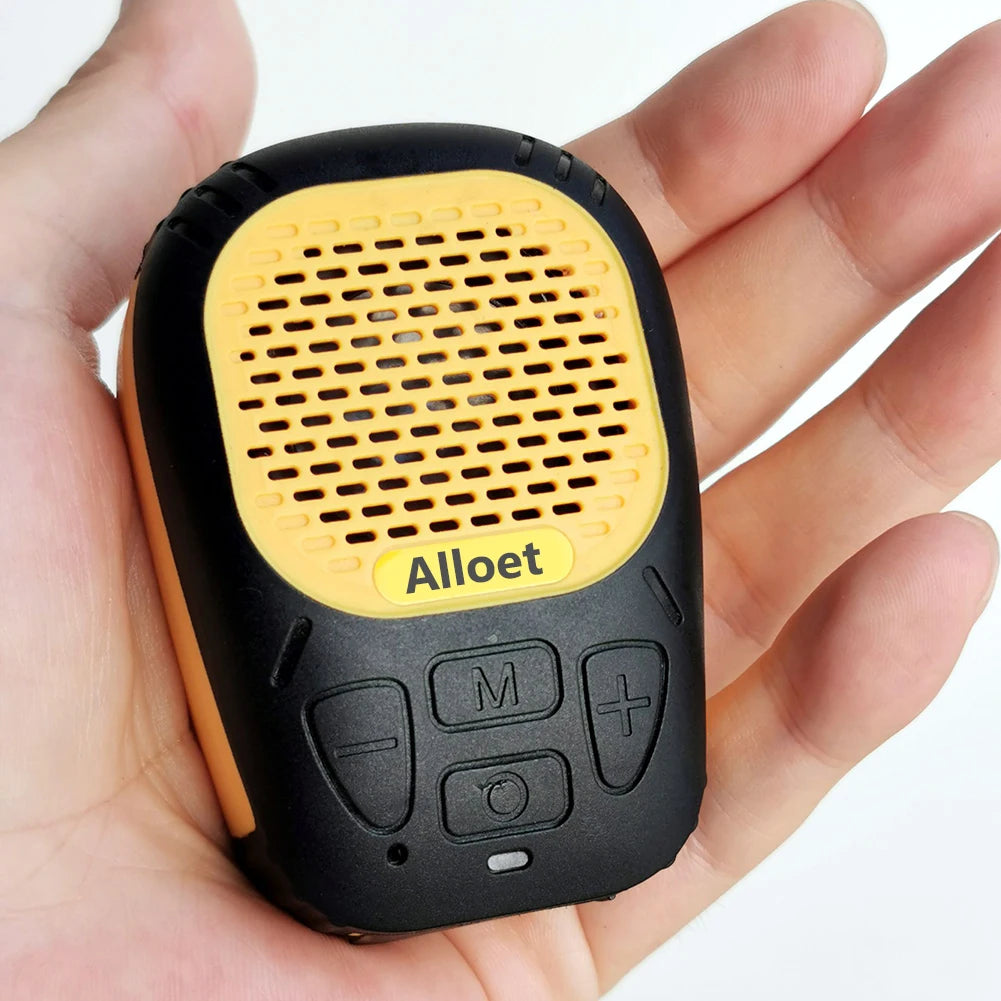 Wearable Bluetooth-Compatible5.3 Speaker Waterproof Clip Speaker Built-in Mic Mini Speaker with Strap for Hands-Free Music/Calls