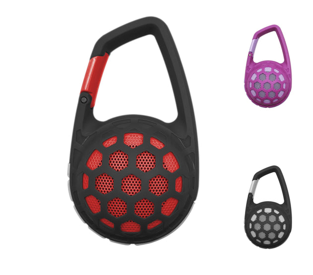 Portable Bluetooth Speaker 5W Output IPX4 Water-Resistant Wireless Sound Essential with Carabiner for Outdoor Activities Audio C