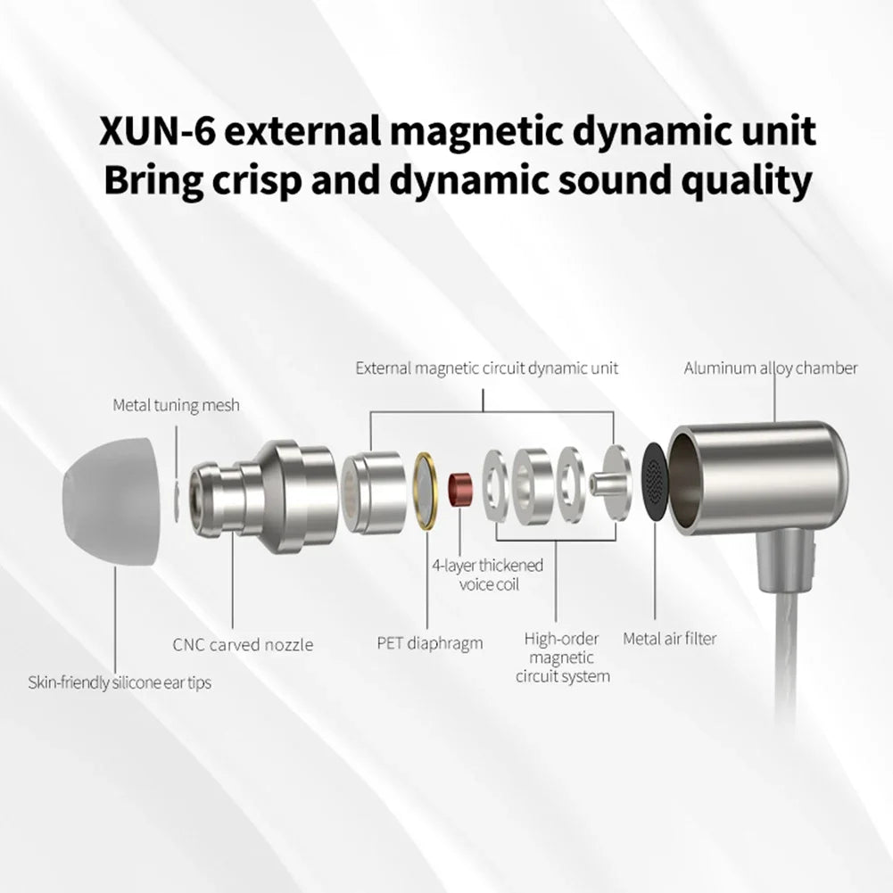 KZ Linglong In Ear Monitor Headphones Comfortable HIFI Bass Earbuds Dynamic Sport Noise Cancelling Headset for Game Music Lover