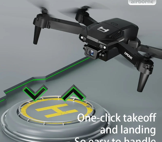 H4 Dual aerial HD camera Foldable drone remote control Smart plane usb charging LED lights quadcopter best birthday gift
