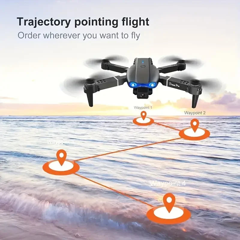 E99pro drone , one-click take-off and landing, fixed height hover, 360° stunt tumbling, support WIFI connection to mobile APP, f