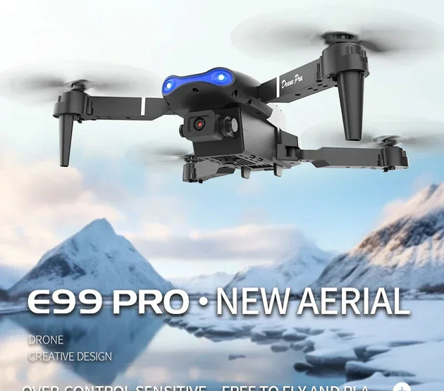 New E99Pro RC Drone 4K Professinal With 1080P Wide Angle HD Camera Foldable Helicopter WIFI FPV Height Hold Gift Toy