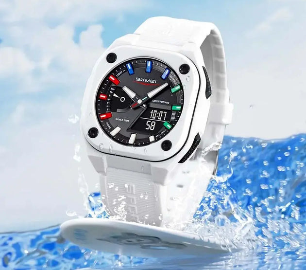 SKMEI Outdoor Double Display Digital Electronic Watch Fashion Sport Quartz Watches For Mens Women Chrono Waterproof Wristwatches