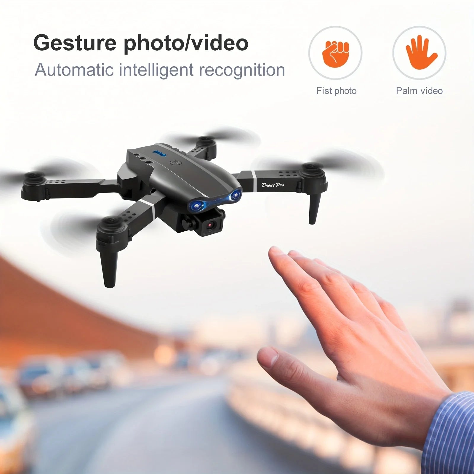 Professional RC Drone, WIFI Dual Camera RC Quadcopter Altitude Hold RC Toys, RC Beginner Men Women Gift Birthday Gift Openin