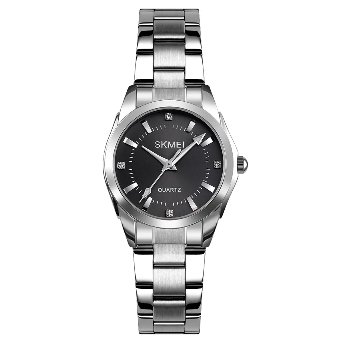 SKMEI Girls Watches Luxury Elegant Quartz Watch For Women Fashion Female Stainless Steel Strip Wristwatch Lady Simple Time Watch