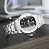 LIEBIG Fashion Calendar Movement Quartz Watches Lady Stainless Steel Strip Watch Business Waterproof Wristwatches For Men Women