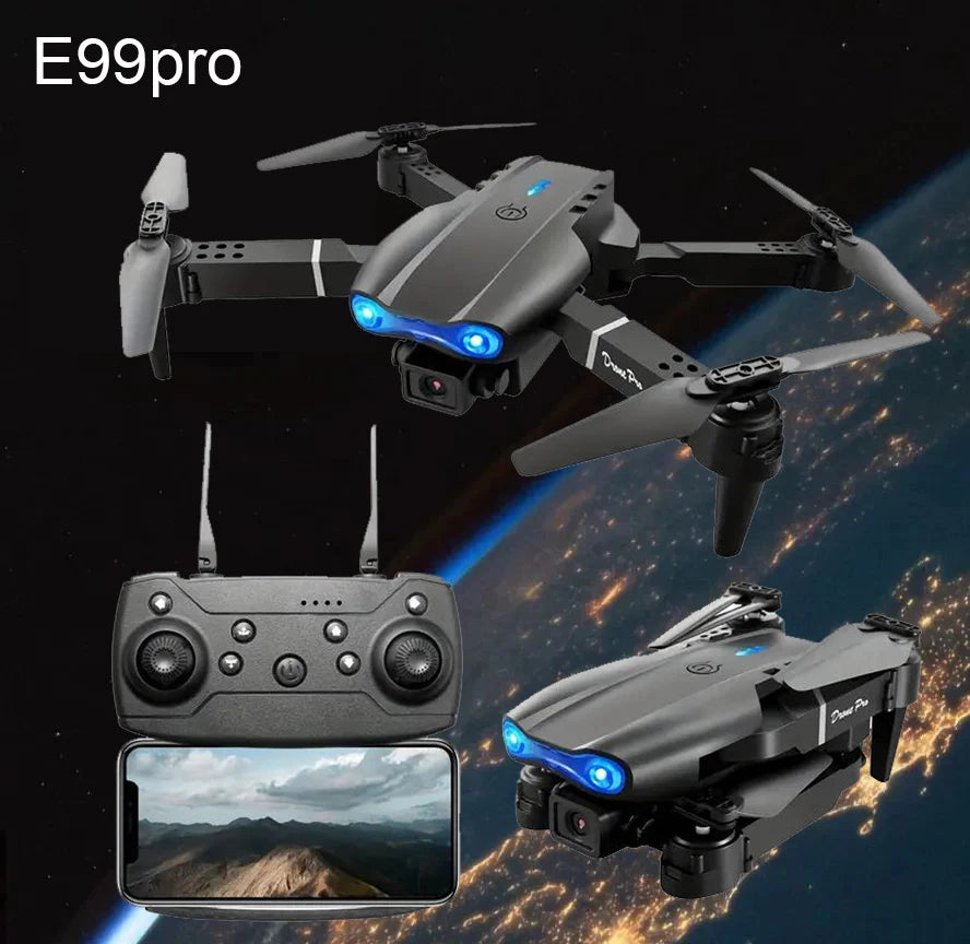E99pro drone , one-click take-off and landing, fixed height hover, 360° stunt tumbling, support WIFI connection to mobile APP, f