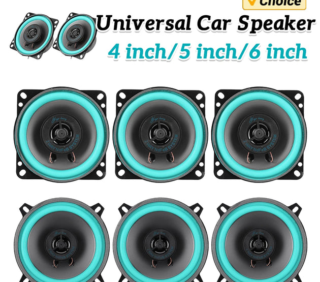 4/5/6.5 Inch HiFi Coaxial Subwoofer 100W/160W Car Audio Music Stereo Sensitivity 92dB Full Range Speaker Car Subwoofer Stereo