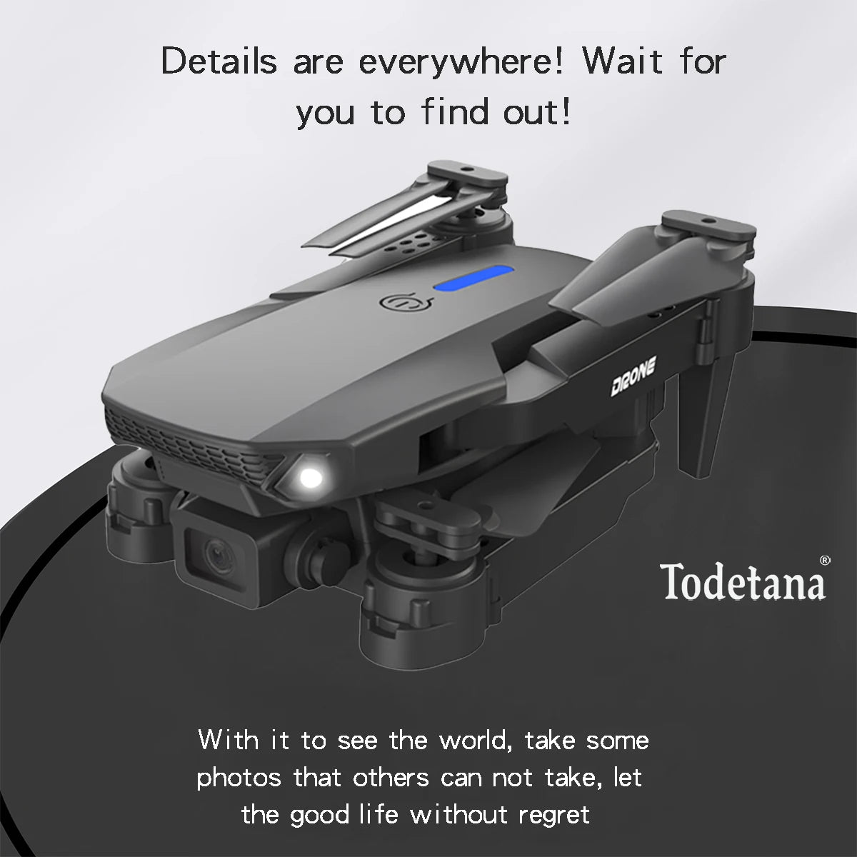 Pocket - Size Foldable Drone for Travel, 4K HD Camera, Optical Flow Stabilization, 40M Remote, Ultra - Portable for Capturing Tr