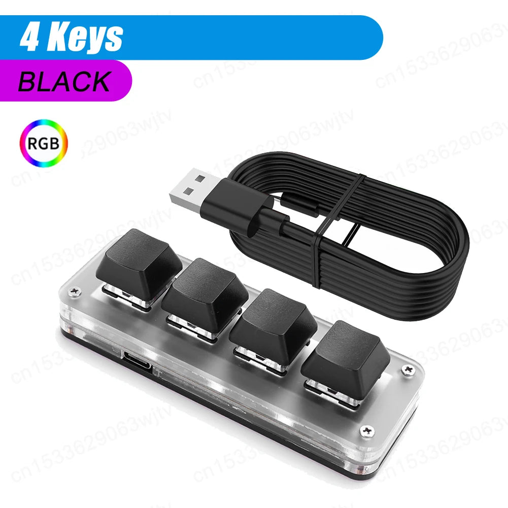 Programmable Keyboard Custom PC 12 Key 3 Knob Bluetooth/USB Wired Customized Hot Swap Shortcut Key for PC Macbook Laptop