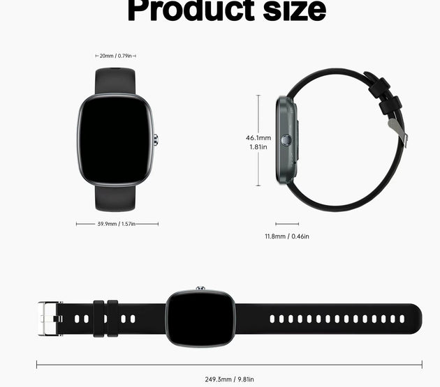 Smart watch, wireless calling/dialing, multiple sports modes, music playback control, suitable for iPhone/Andriod