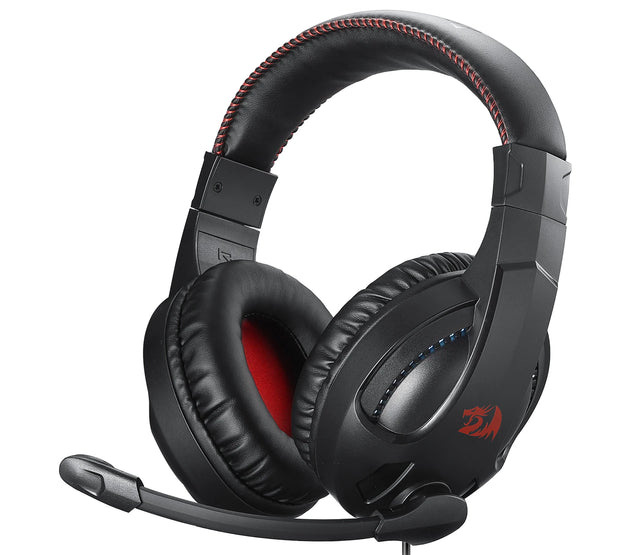 Redragon H211 Cronus White Wired Gaming Headset, Stereo Surround Sound, Noise-Canceling Microphone, Dynamic RGB Backlight,