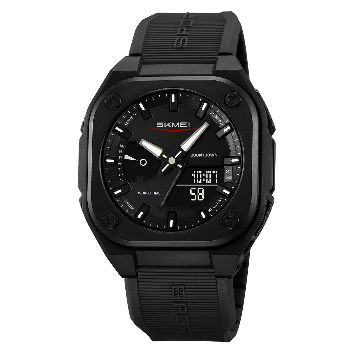 SKMEI Outdoor Double Display Digital Electronic Watch Fashion Sport Quartz Watches For Mens Women Chrono Waterproof Wristwatches
