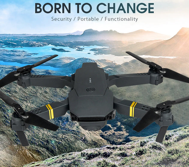 KBDFA NEW E58 Mini Drone WiFi FPV Altitude Hold Foldable Quadcopter with Battery 1080P 4K HD Camera RC Helicopter Toys Dron Gift