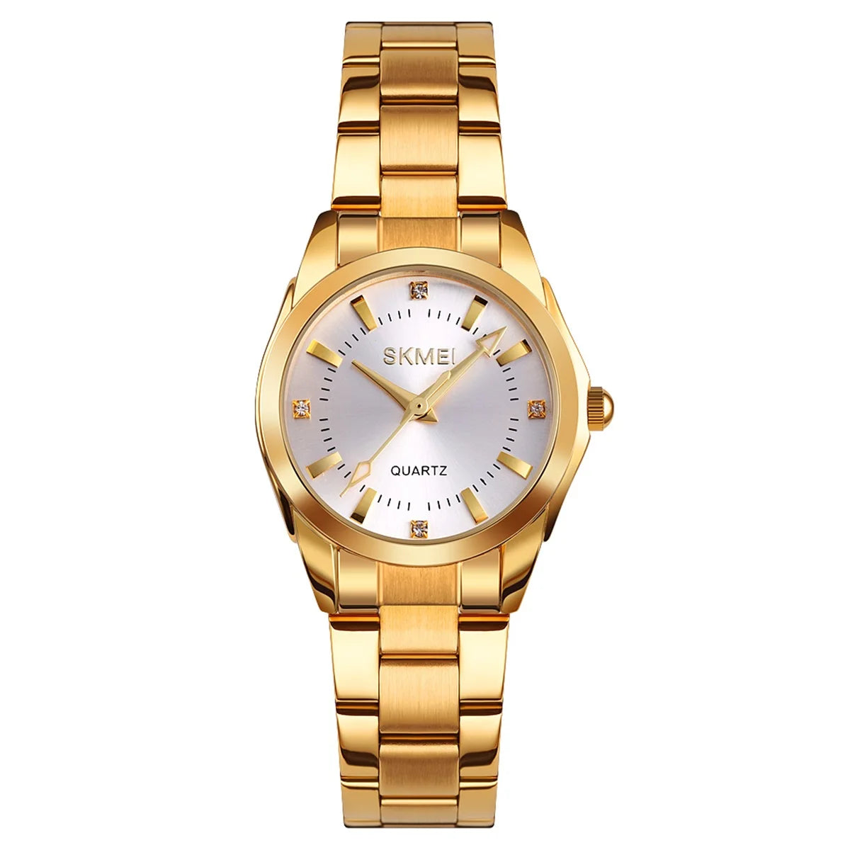 SKMEI Girls Watches Luxury Elegant Quartz Watch For Women Fashion Female Stainless Steel Strip Wristwatch Lady Simple Time Watch