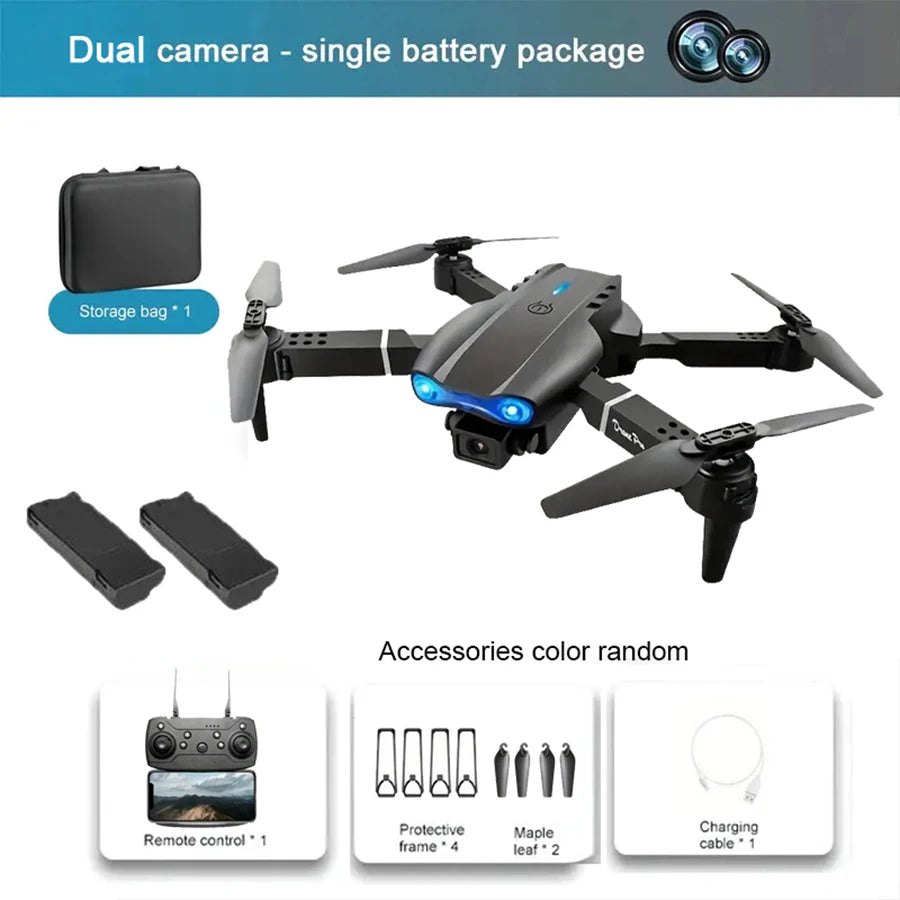 E99pro drone , one-click take-off and landing, fixed height hover, 360° stunt tumbling, support WIFI connection to mobile APP, f