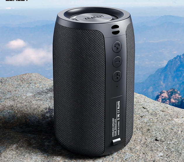 ZEALOT S32 Portable Bluetooth Speaker Mini Wireless HIFI Subwoofer Speaker with fm Radio Column Support TF, TWS, USB Flash Drive
